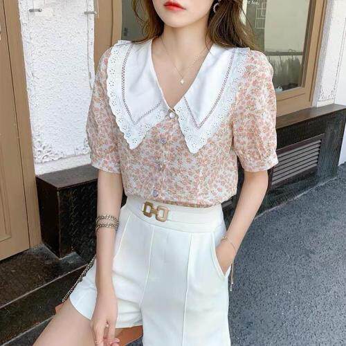 2021夏季新款，碎花小衫,女装,欧佩琳