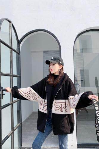 冬季新款颗粒绒外套，女装，艾伊贝雪