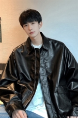 宽松潮流百搭皮衣时尚夹克1209-1-JK11-P65，男装夹克，星座1209-1