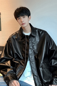 宽松潮流百搭皮衣 时尚夹克 1209-1-JK11-P65图片