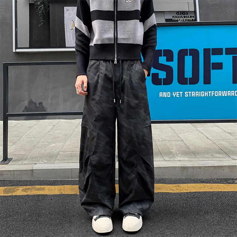 品质好货秋季新款扎染休闲裤男工装裤迷彩裤长裤K9082-特P55,男装工装外套,星座810(原QT5070)