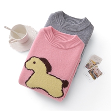 男女通用长袖时尚舒适儿童，童装儿童羊毛衫，牧戎奢羊绒