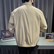 新款社会小伙秋冬男时尚工装夹克男店主外套JK802-P78控128卡其，男装夹克，星座301B-1