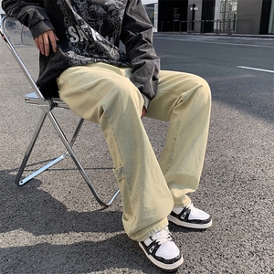 美式ins高街vibe重工艺水洗牛仔裤货号K2316P55图片