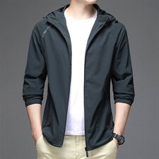 中老年夹克衫男春秋季中年人外套薄款休闲上衣春秋款爸爸装冲锋衣，男装夹克，电商B212（原钱塘6029）