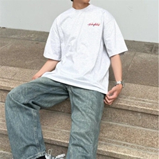 印花美式复古圆领T恤240克纯棉310A-4-T100-特批18，男装T恤，星座310A-4