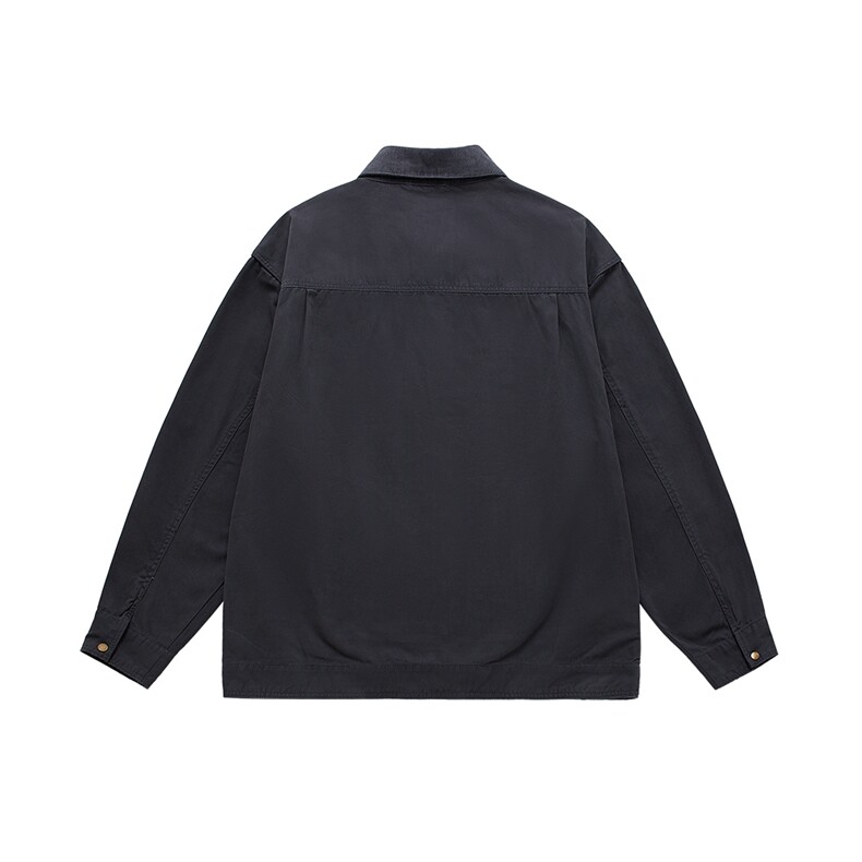 秋季新款宽松工装大码水洗撞色休闲夹克外套N5509/P120,男装夹克,星座202-1