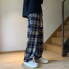 藏青格纹