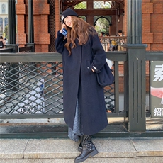 高端立领气质双面羊绒大衣女2025秋冬新款高级感长款羊毛呢子外套，女装羊绒大衣，2C218