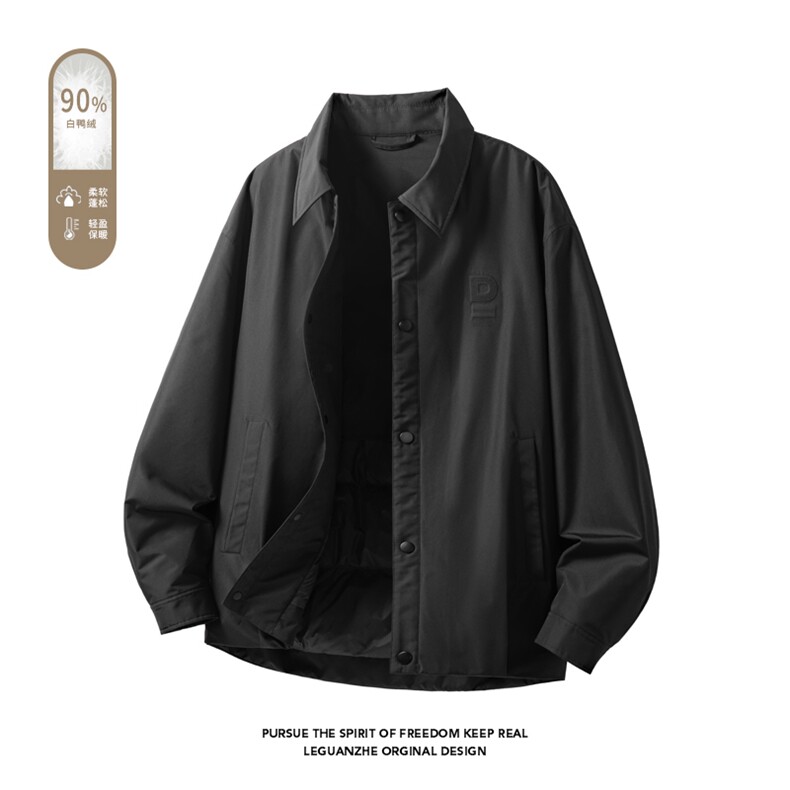 2025冬季新款港风白底大码90%白鸭绒羽绒服M-3XLGC02-特P209,男装羽绒服,电商A022