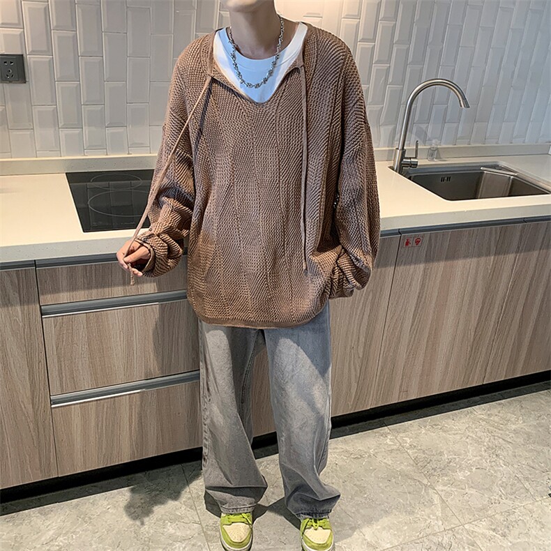 男美式复古重磅针织衫夏季新款ins潮牌,男装针织衫/毛衣,星座716-2