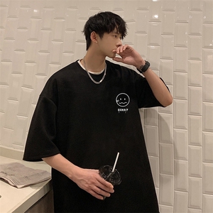 麂皮绒短袖t恤男大码半袖男 JD82072-P25图片