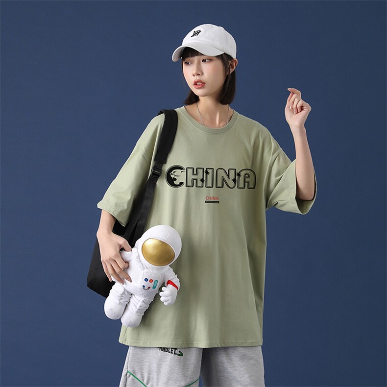 网红t恤ins夏季潮牌短袖衣服简约百搭上衣潮流宽松A161-2-T20-P25,男装T恤,电商A161-2