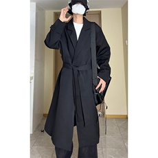 韩系风衣外套男士韩版潮流中长款过膝大衣F7300-P105【特价】，男装风衣，电商A007