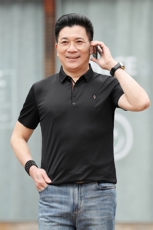 polo衫男士休闲2023夏季新款商务短袖T恤男装夏装翻领上衣服薄款，男装T恤，电商B212（原钱塘6029）
