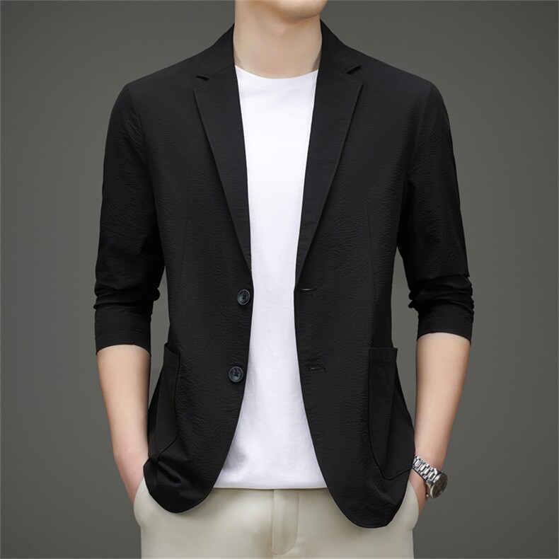 夏季新款2022男士西服外套夹克韩版休闲百搭舒适西装上衣，男装西服，电商B212（原钱塘6029）