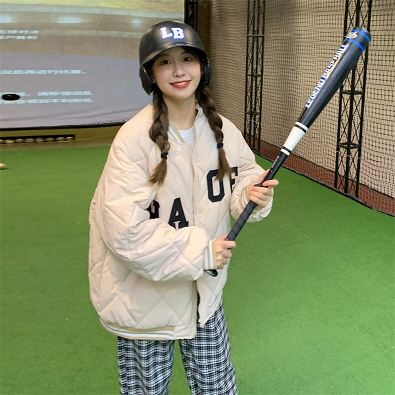 2021年新款棒球服外套女冬季棉服2021百搭ins棉衣棉女,女装棉衣/棉服,潮品会