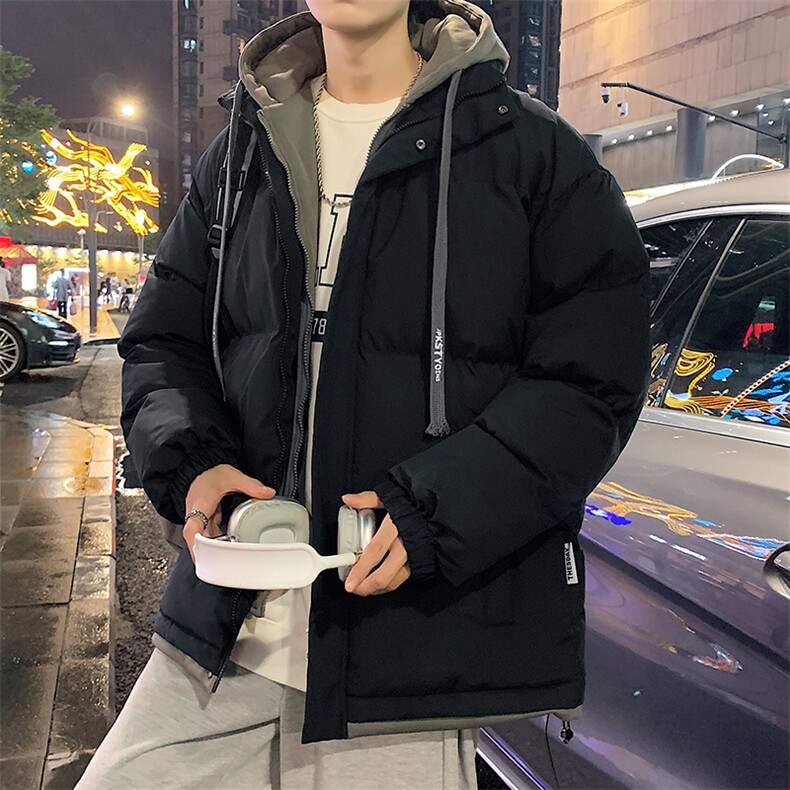 港风夜景2026冬季宽松假两件情侣装棉服棉衣加厚外套M062-P70,男装棉衣,星座717