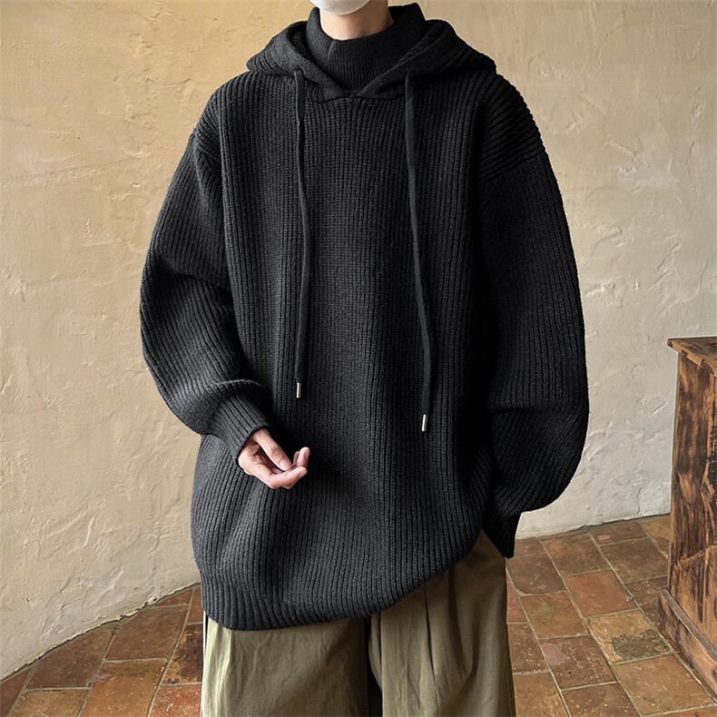 8XL-M特大码毛衫高质量连帽套头宽松毛衣情侣针织衫外套MY1210P75,男装针织衫/毛衣,电商D206-1