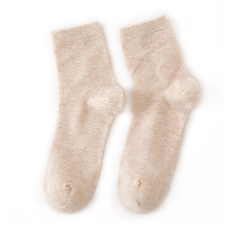 2025年秋季新款中筒针织羊毛上衣时尚休闲通勤百搭，袜子，顺禾羊绒