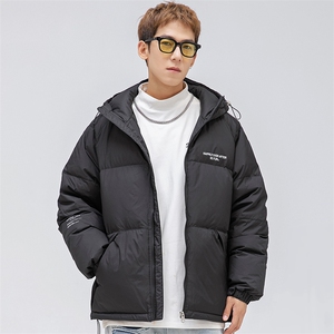 新标90白鸭绒短款羽绒服2024冬季潮流情侣潮男 A436-9203-P210图片