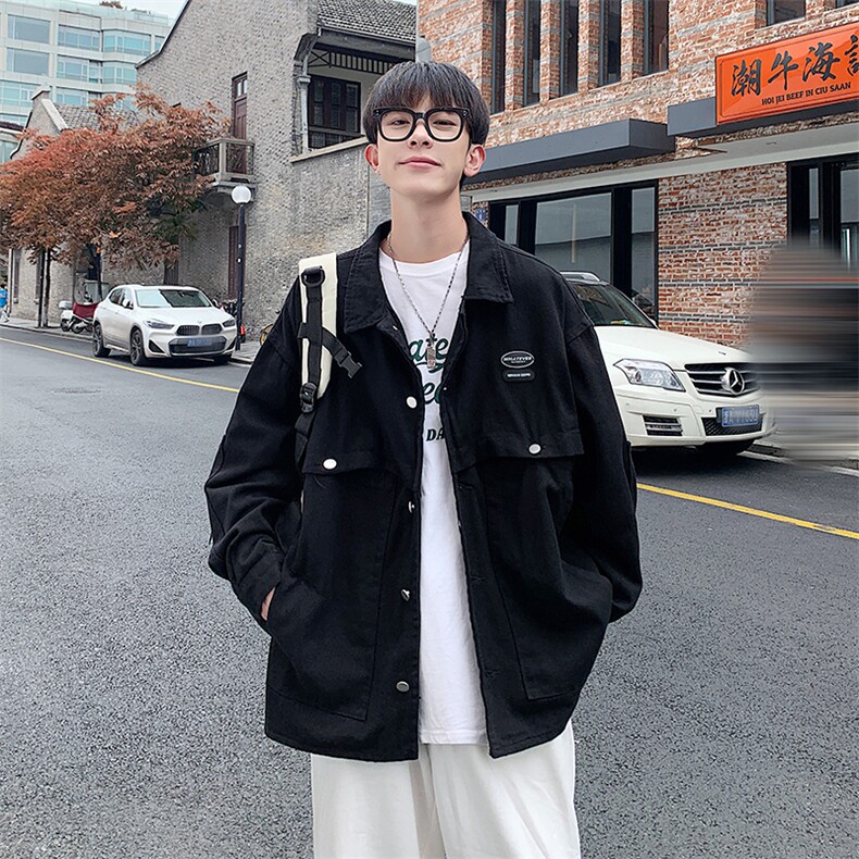 春季新款痞帅夹克男士潮流百搭外套青年宽松上衣JK841-P68,男装夹克,星座1103-3