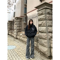 自家图，cleanfit褶皱牛仔裤男秋冬伞兵微喇裤子KZA51-P60，男装牛仔裤，星座1007（原301D）