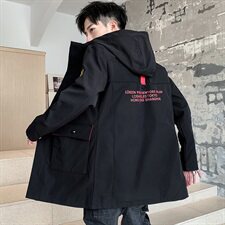 2021秋冬连帽工装风衣中长款夹克男外套男棉衣外套A112-JK121-P80，男装夹克，星座1206（原A206）