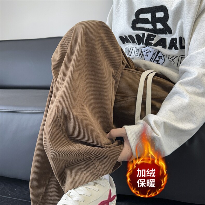 加绒休闲裤男宽松灯芯绒弯刀裤K3657-P45加绒P55控68加绒控78,男装卫衣,星座209-2