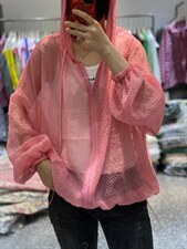 夏季新款韩版泡泡纱宽松显瘦连帽防晒衣，其它，L·H·X