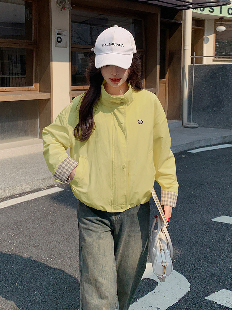 （现货）短款外套女2025早春新款多巴胺穿搭少女上衣,女装短外套,韩蔻秀