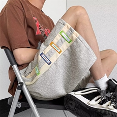 时尚潮牌夏季五分裤男潮潮流青春流行运动裤宽松型休闲裤ins，男装休闲裤，星座716-3