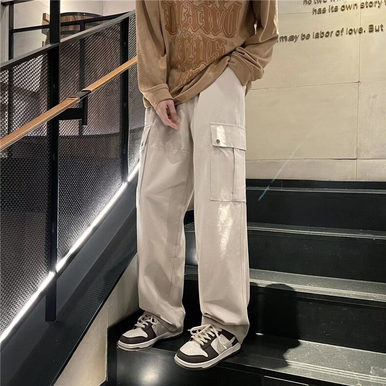 男秋季新款港风休闲裤纯棉工装裤Q15P35,男装休闲裤,星座1116-2