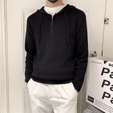 春秋季针织连帽卫衣男士潮流休闲修身舒适保暖长袖毛衣潮S606，男装针织衫/毛衣，星座1116A-2（原606A-1）