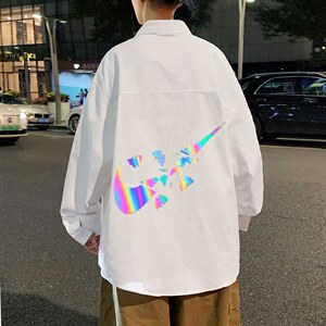 春季长袖衬衫男宽松港风衬衣男外套男CSCS270-P40图片