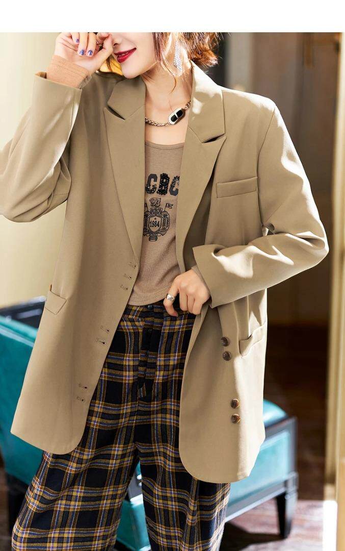秋装新款休闲西装外套，女装西装，那简