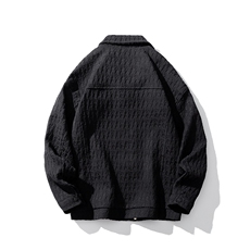 白底小香风美式牛仔夹克男大码M-5XL宽松百搭工装外套JK8740P125，男装工装外套，星座227-7