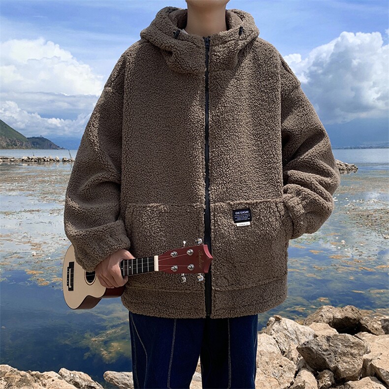 双面复合精品羊羔绒宽松连帽情侣棉服XZ609-WT2332-P88-控148,男装棉衣,星座609