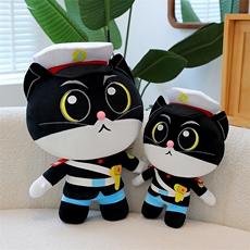 彤彤毛绒玩具 黑猫警长