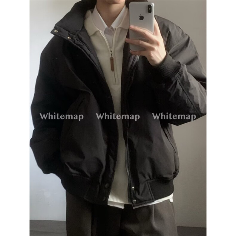 美式复古设计感棉衣外套士2025去哦i的季痞帅街棒球服情侣上衣潮,男装棉衣,星座506A