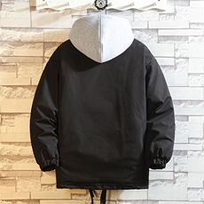 冬季潮流工装休闲连帽假两件棉衣保暖款号M5117-P95【特价】，男装棉衣，电商A007