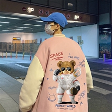 BQMF18-P90港风拼接棒球服男士棉服男棉袄男潮牌棒球服棉袄男潮牌，男装棉衣，电商B367