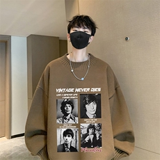 半高领毛衣男大码胖子针织衫毛线衣M18451-P45加绒款-P65，男装针织衫/毛衣，电商A040