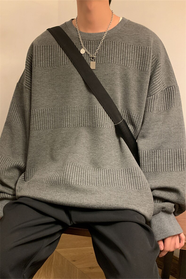 S8009/P35春装新款现货港风暖色调个性提花卫衣男上衣T恤外套男,男装T恤,电商A141