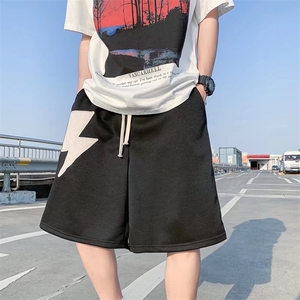 夏季运动短裤男ins潮牌港风百搭休闲裤子宽松直筒五分裤K3431-P25图片