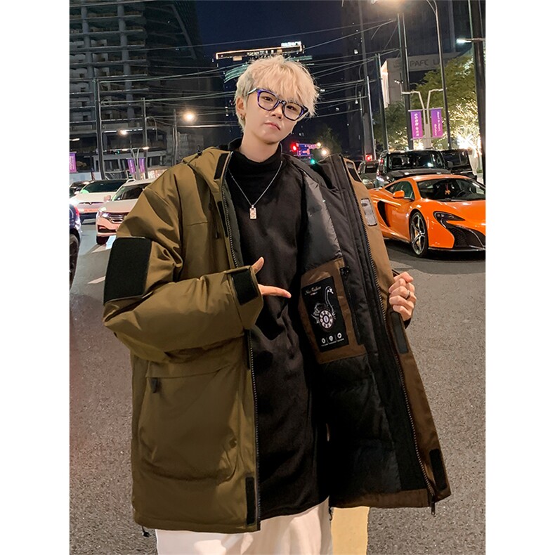 新标80重磅工装羽绒服保暖潮外套冲锋衣A436-973-P225298,男装羽绒服,电商A436