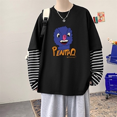 黑配条纹