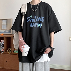 ！2024夏季新款男士华夫格短袖T恤透气半袖体恤TXH201P25，男装T恤，电商B220