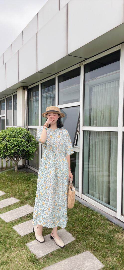 纯苎连衣裙小衫裤子裙子衬衣 时尚风 风淑女风休闲风，女装连衣裙，川哲