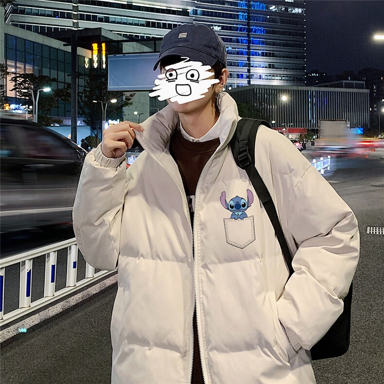 秋冬新款韩版加厚保暖立领宽松棉服外套男MY2057P115控135,男装棉衣,电商A268A